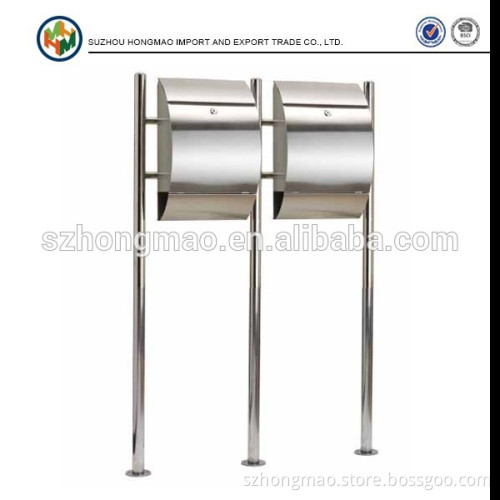 High Grade 304 Stainless Steel Postbox With Newspaper Holder for Germany